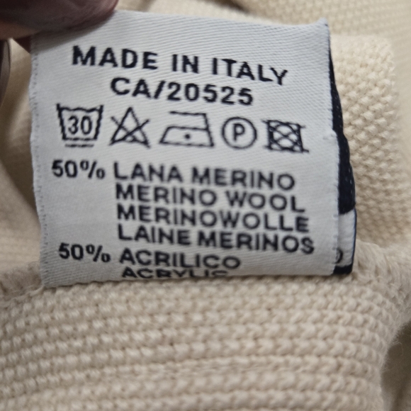 NWT Geen Coast Mens Pullover Sweater MADE IN ITALY Sz 54 - Picture 4 of 14